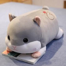 인형 405070cm squishy 돼지 햄스터 울트라 소프트 지방 동물 쿠션 를위한, 담요 포함 50cm, 회색 햄스터
