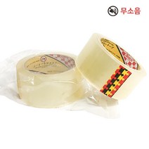 쓰리팩 투명 저소음 박스테이프 무소음 45m 1개, 1롤