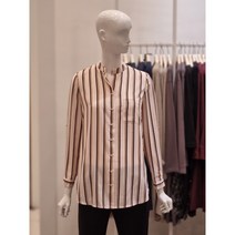 샤트렌 헨리 넥 스트라이프 블라우스 HC8FBL106.LI