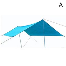 차량용 어닝 자동차 차량 카니발 사이드 100x145cm 야외 초경량 타프 캠핑 서바이벌 썬 매트 쉼터 비치 방수 다용도 레인 천막, [02] Blue