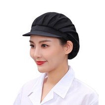 어리플 주방 위생 모자 3P, 전체 망사, 블랙, 3개