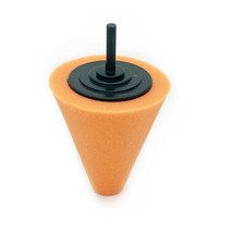 세차 전기 드릴에 사용되는 자동 휠 연마 스폰지 3 인치/4 인치 버니 싱 볼 콘 자동차 허브 버핑, [01] Big, 1개