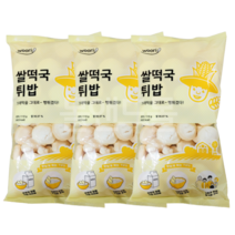 쌀떡국 튀밥 떡 뻥튀기, 3개, 110g