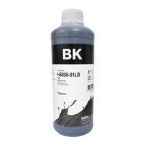 잉크테크 HP H6088 검정안료 H8950D 컬러염료 무한 리필잉크 1000ml, 검정(B) 안료 1000ml, 1개