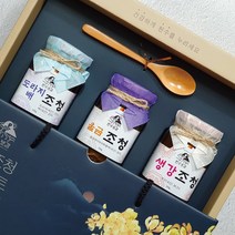 천수보감 수제조청 세트2호 도라지청 무조청 무엿 생강조청 배도라지청 생강청 약도라지청, 도라지.배, 무.배, 천년초