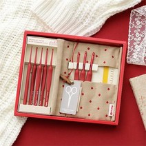 튤립 에티모 레드 코바늘 세트 (TED-001), 1set
