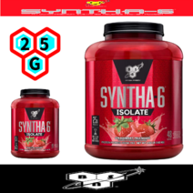 BSN 신타6 아이솔레이트 최신 초고급 프리미엄 단백질 분말 SYNTHA-6 1.82 딸기 밀크셰이크 25G