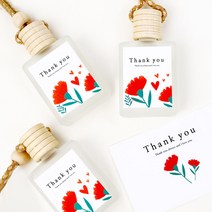 미니사각 땡큐 카네이션 디퓨저(15ml*5개)만들기 KIT+미니카드 5장