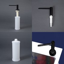 300ML 블랙 씽크대세제디스펜서 씽크대세제펌프 주방세제디스펜서 씽크대세제통 싱크대세제펌프