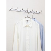 웰렉스 벽옷걸이 (가로 30CM ~ 100CM +옷걸이), BJ304(레일30CM+옷걸이4개), 4개