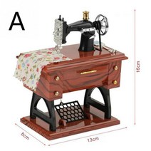 오르골제작 애니메이션 일본 대만 스노우볼 자장가 우드 재봉틀 디자인 나무 뮤직 박스 레트로 시계 장치, 01 A