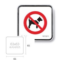 위센티브 애완견출입금지 표지판 반려견출입금지 애완동물금지 반려동물출입금지