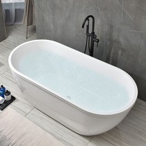 코코마리 욕조 감성욕조 욕실인테리어 아크릴유리 설치지원, ≈1.6M, 착지용 수도꼭지