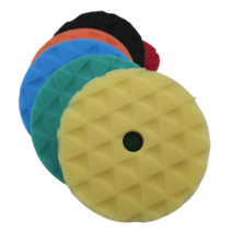 샤인메이트 6인치 블랙 다이아몬드 스펀지 폼 패드 자동차 광택 스폰지 차량 세차 유막제거, 블루, 1개