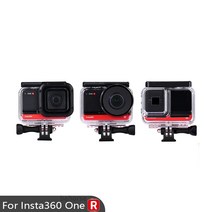 Insta360 One R 다이빙 케이스 4K Edition 5.7K 듀얼 렌즈 360 Edition 1 인치 Leica Mod for Insta360 One R 액션 카메라, 단일, 1개, for 1 inch Edition
