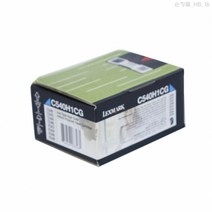 렉스마크 X543DN 정품토너 파랑 2000매(C540H1CG), 1개
