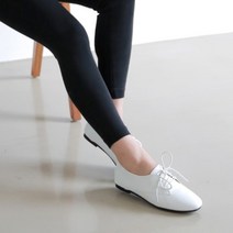 브랜드 고급 낮은 구두 레이스업 에나멜 가죽 플랫슈즈 로퍼