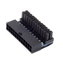 ATX 24 핀 90 도 전원 플러그 어댑터 메인 보드 마더 커넥터 모듈러 공급 장치 케이블