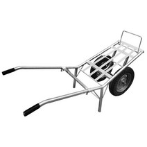 농사용 손수레 두발 구루마, 브레이크가 있는 더블 휠 48cm 샤프트