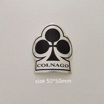 랩핑 데칼 자전거 헤드 배지 알루미늄 데칼 스티커 접이식 프론트 프레임 스팀 사이클링 액세서리 엠블럼, 06 Colnago