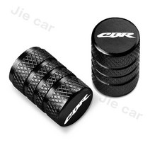 오토바이 휠 타이어 밸브 스템 캡 CNC 밀폐 커버 혼다 CBR 125R 600 F4i 650F 1100XX 1000F cbr 954 RR, 01 Black