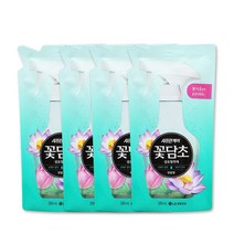 샤프란 꽃담초 섬유탈취제 연꽃향 리필, 4개