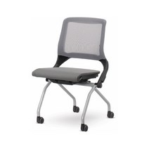 루시 풀메쉬 회의용의자 틸팅 폴딩형 회의실의자, 블랙