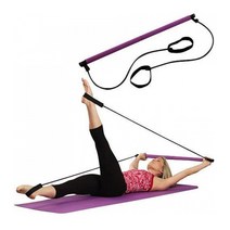 집에서 하는 요가 필라테스봉 체조밴드 홈트PT, 퍼플
