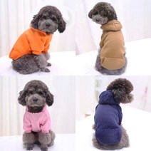 펫라이엇 1+1 강아지옷 고양이옷 가을 겨울 후드티 실내복 외출복 S-XL, 세트03_퍼플+핑크
