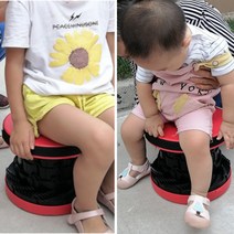 레드덕 캠핑박람회 유아 아기 휴대용 의자 가방안에쏙, 블루