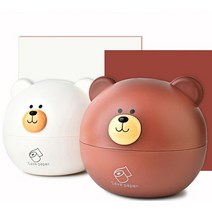 롤화장지곽 두루마리휴지케이스 곰돌이 티슈케이스, 화이트