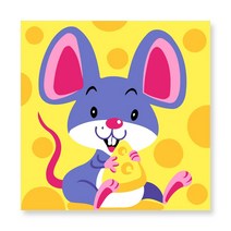 크리스마스 아크릴화세트 유화그리기 컬러링도안 성인취미미술, 십이지신 쥐