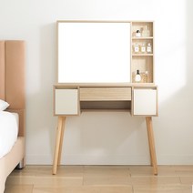 퍼피노 코코 수납거울 화장대 pn124, 네추럴원목