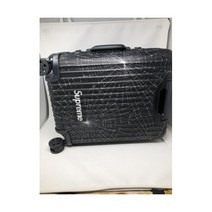 슈프림 리모와 캐빈 플러스 웹 블랙 러기지 수트케이스 백 박스 로고 49L 새상품 FW19