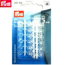 패브릭샵 독일프림 투명프라스틱스냅단추7mm24개입, 투명프라스틱스냅단추7mm24개입(347155)