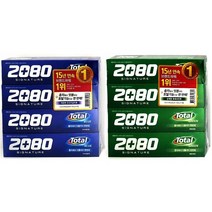 치약세트 2080 4개입 미백 충치 구취 잇몸 치주염 치은염 토탈케어 기능성치약 구취제거치약 좋은치약 입냄새제거치약 치약선물세트, 토탈그린_4개입