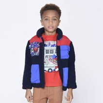 MARC JACOBS 멀티패치 포인트 페이크퍼 시어링 집업 자켓
