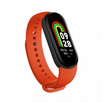 심박계 m8 스마트 워치 smartwatch 밴드 심박수 혈액 사마귀 방수 연결 스마트 팔찌 스포츠 피트니스 트래커 254, 02, 1개