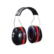 3M 펠터 옵타임 30 dB 오버 더 헤드 청력보호 방음 귀마개 블랙/레드 (H10A)