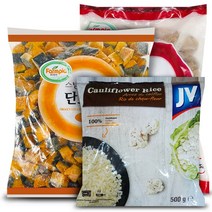 냉동 컬리플라워 라이스 500g X 2팩 + 유피 단호박 2kg + 냉동 군고구마 2.5kg