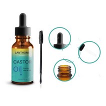 피마자오일 피마자유 피마자기름 Lanthome 10ml 캐스터 오일 속눈썹 케어 액상 헤어 성장 촉진제 에센셜 영양 미용 손상된, 01 Castor Oil