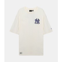 NEW ERA 뉴에라 MLB HERITAGE PATCH OVERSIZED TEE MALE 12893151 헤리티지 패치 오버사이즈 반팔 티셔츠