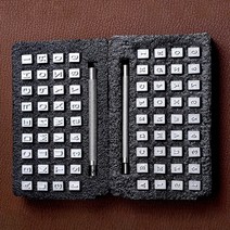 가죽공예 알파벳 숫자 스템프 영문 대소문자 각인세트, 글꼴4mm, 1개