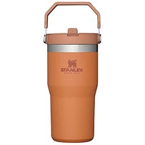 Stanley 아이스플로우 스테인리스 스틸 텀블러 빨대 포함 알파인, 30oz, Ochre