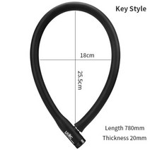 관절락 핸들락 킥보드 오토바이 도난경보 디스크락 자전거 자물쇠 사이클링 휴대용 액세서리 도로 소형 케이블, ST3BK 키, 협력사