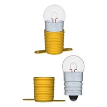 꼬마 전구 (1 .5V)와 소켓세트 0개) 소캣 와소켓부품 용품 과학, 본상품선택