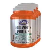 나우푸드 에그화이트 프로틴 파우더 단백질 보충제 글루텐 프리, 680g, 3개
