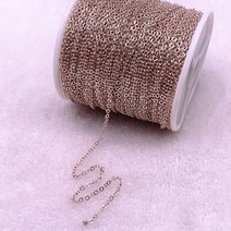 5 야드 금도금은도금 목걸이 체인 보석 만들기 결과 diy 목걸이 체인 재료 수제