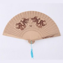 휴대용 향기나는 합죽선 나무 부채 접는부채 접부채, 1개