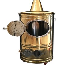 쓰레기태우는통 스텐레스 드럼통 화로 프레임 소각로, 골든  중간 굴뚝 35cm